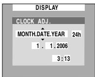 JVC GR-D320E - Datum-/Uhrzeiteinstellung - 1