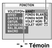 JVC GR-D320E - Menu d'enregistrement video - 1