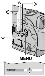JVC GR-D320E - Einstellen der Helligkeit am Display - 1