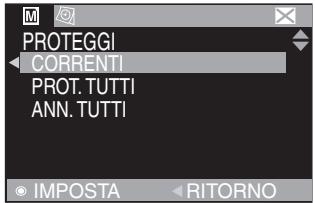 PROTEGGI CORRENTI PROT. TUTTI ANN. TUTTI IMPOSTA RITORNO