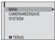 BAND CAMERAWEERGAVE SYSTEEM TERUG