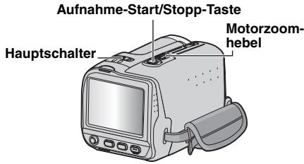 Aufnahme-Start/Stopp-Taste Hauptschalter Motorzoom- hebel