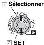 1 SÉLÉCTIONNER FOCUS 16:9 2 SET