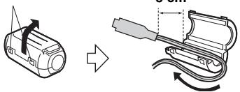 JVC GR-DA20E - Bevestig De Kernfilter - 1