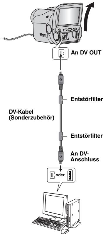 JVC GR-DA20E - Anschluss An Einen PC - 1