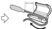 JVC GR-DA20E - Anbringen Des Entstörfilters - 2