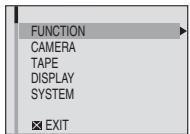 FUNCTION CAMERA TAPE DISPLAY SYSTEM EXIT