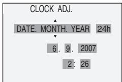 JVC GR-DA20E - Datums-/Zeiteinstellung - 2