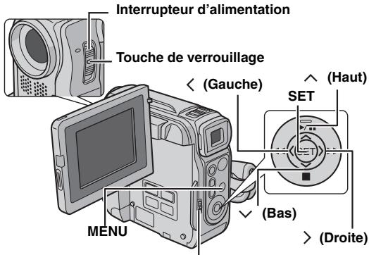 JVC GR-DX28 - Modification des réglages des menus - 1