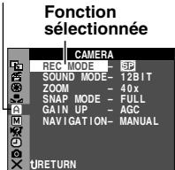 JVC GR-DX28 - Menus avec des menus secondaires - 1