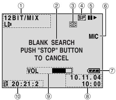 JVC GR-DX28 - Durant la lecture vidéo - 1