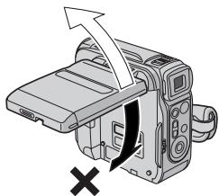 JVC GR-DX28 - Durant l'utilisation de l'écran LCD - 1