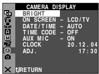 JVC GR-DZ7 - Réglages de la date et de l'heure - 1