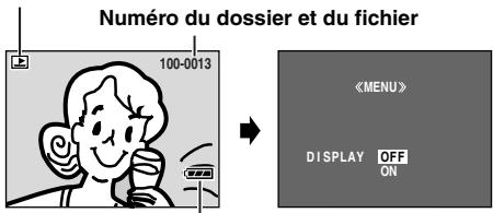 JVC GR-DZ7 - Suppression de l'affichage sur écran - 1