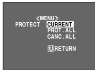 JVC GR-DZ7 - Pour protégé le fjichier actuellément affché - 1