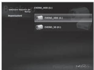 JVC GZ-MG130 - Portare il selettore su / per selezionare [ESEGUI BACKUP], quindi premere il selettore. - 1
