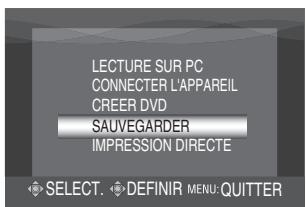 JVC GZ-MG275 - Sauvegarde de fichiers depuis le support seLECTIONné - 1