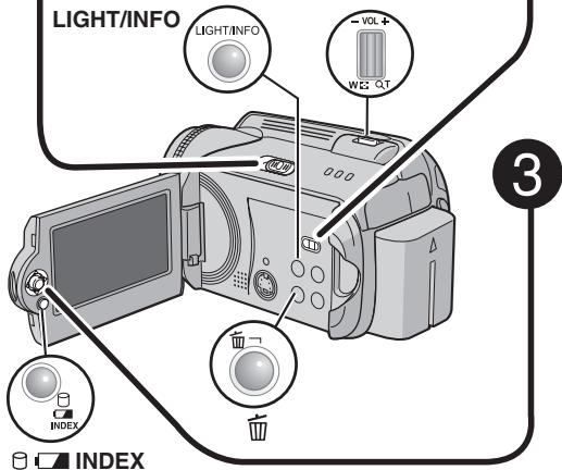 JVC GZ-MG57E - Régler l'interrupteur d'alimentation sur ▶. - 2