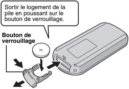JVC GZ-MG57E - Pour réinsérer la pile - 1