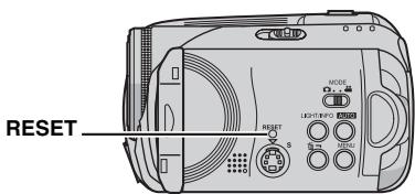 JVC GZ-MG57E - Pour réinitialiser l'appareil photo - 1