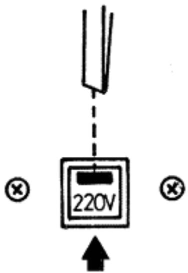 JVC KD-75 - SELECTION DU VOLTAGE D'ALIMENTATION COUR. ALT. - 1