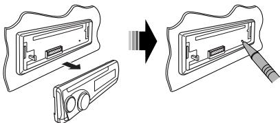 JVC KD-BT11E - Zurücksetzen des Geräts - 1