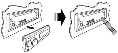 JVC KD-BT11E - Comment réinitialiser votre appareil - 1