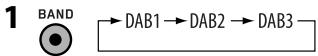 JVC KD-BT11E - Accord d'un service DAB préréglé - 1