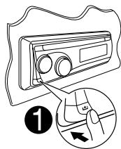 JVC KD-G343 - Rilascio del pannello di lavoro - 1