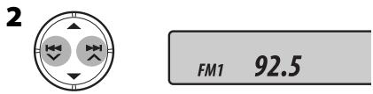 JVC KD-G343 - Impostazione predefinita manuale - 2