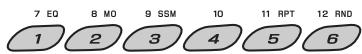 JVC KD-G343 - Préreglez les types de programme sur les touches numériques (1-6): - 1