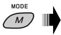 JVC KD-G343 - Comment utiliser la touche M MODE - 1