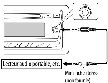 JVC KD-G343 - Utilisation d'un autre apparéil extérieur - 1