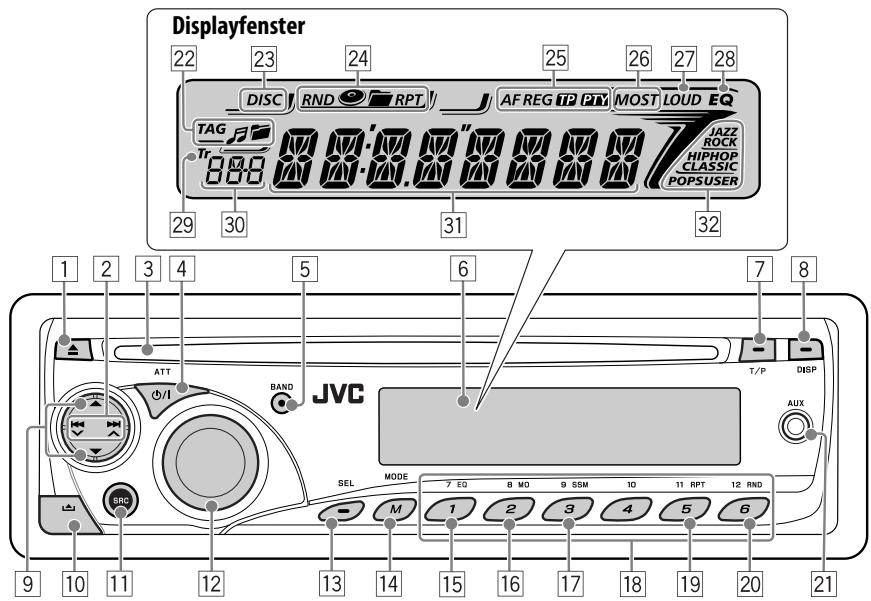 JVC KD-G343 - Temperatur im Auto... - 1
