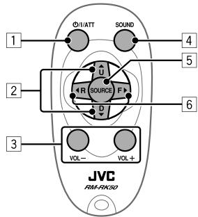 JVC KD-R412E - Before using the remote controller: - 2
