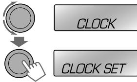 JVC KD-R412E - Réglage de l'horloge - 2