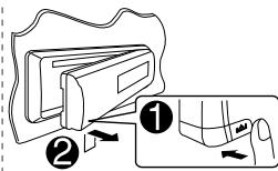 JVC KD-R412E - How to attach/detach the control panel - 2