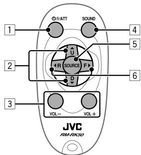 JVC KD-R412E - Avant d'utiliser la télécommande: - 1