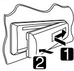 JVC KD-R412E - How to attach/detach the control panel - 1