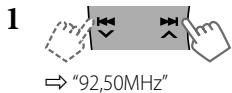 JVC KD-R412E - Préglage manuel (FM/AM) - 1