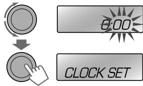 JVC KD-R412E - Adjust the minute. - 1