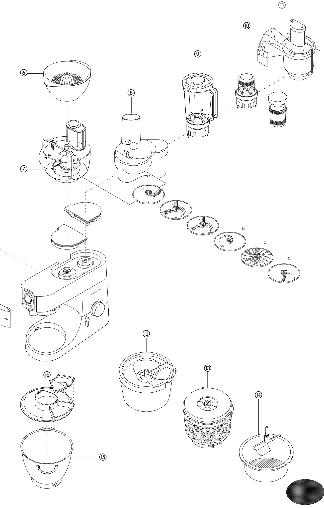 KENWOOD KM005 - Kontinuierlicher Entsafter 11A935 - 14