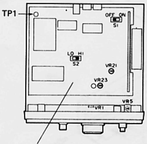 KENWOOD TS-140S - 6-6-9. Calibration de l'affichage numérique CCO - 1