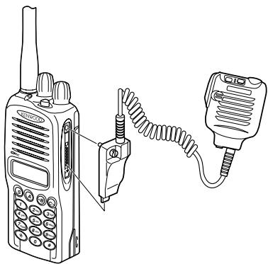 KENWOOD TK-3180 - INSTALACION DEL MICROFONO/ ALTAVOZ o MICROFONO-AURICULAR (OPCIONAL) - 1