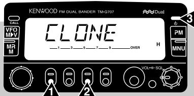 KENWOOD FM DUAL BANDER TM-G707 CLONE VFO MV MR M H OVER PM MNU 1 2 3 4 5 6 7 8 9 10 VOLI—SOL