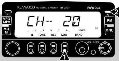 KENWOOD FM DUAL BANDER TM-G707 CH-- 20 TONE REV LOW BAND VOLT+SO