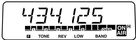 434.125 TONE REV LOW BAND ON AIR