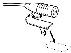 KENWOOD DNX5240BT - Installation du microphone (DNX5240BT uniquement) - 2