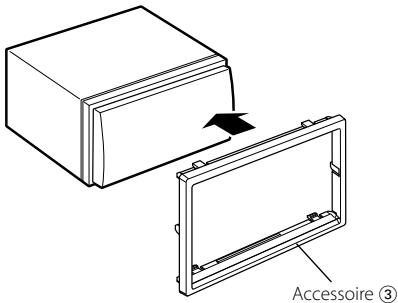 KENWOOD DNX5240BT - Installation de l'écusson (DNX5240BT/DNX5240/DDX5024 uniquement) - 1