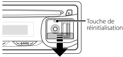 KENWOOD KDC-BT6044 - Comment réinitialiser votre apparéil - 1